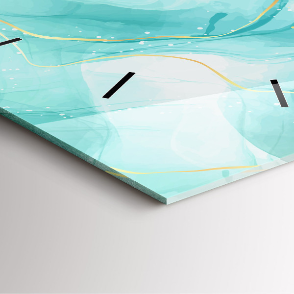 Wanduhr quadratisch mit motiv Abstrakter Marmor