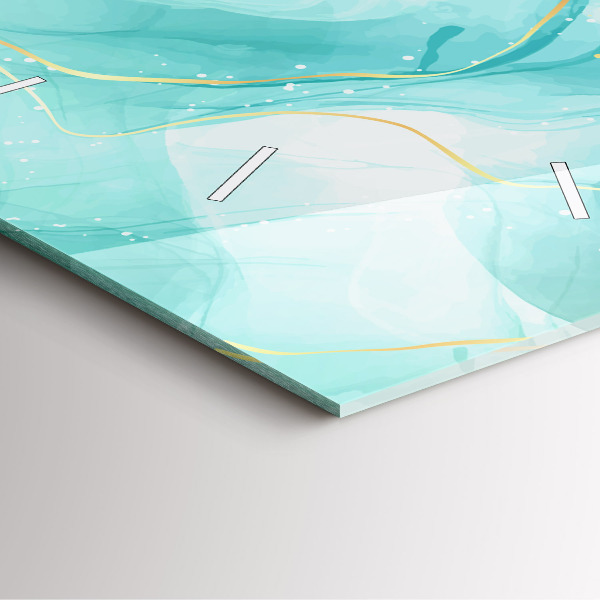 Wanduhr quadratisch mit motiv Abstrakter Marmor