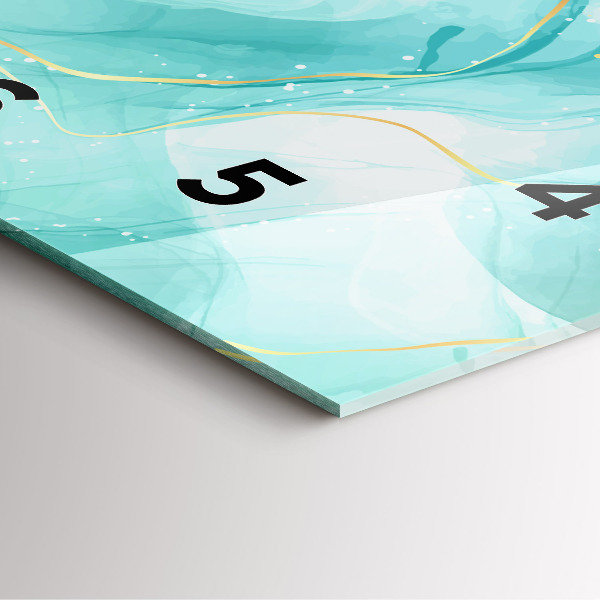 Wanduhr quadratisch mit motiv Abstrakter Marmor