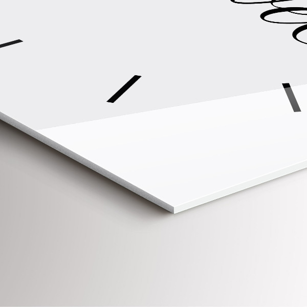 Wanduhr quadratisch mit motiv Reise-Inschrift