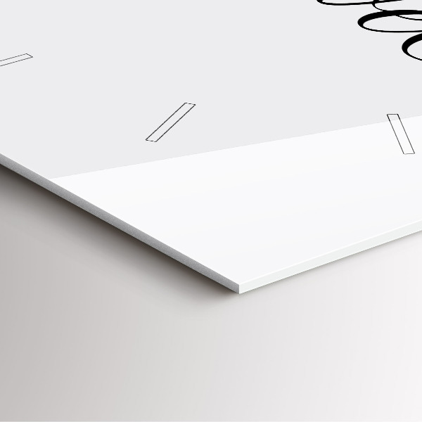 Wanduhr quadratisch mit motiv Reise-Inschrift