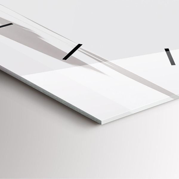 Wanduhr modern quadratisch Abstrakte Blätter