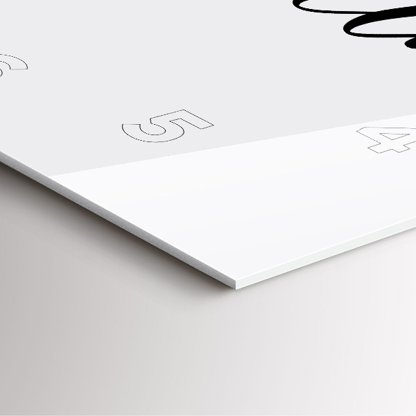 Wanduhr quadratisch Abenteuerliche Inschrift