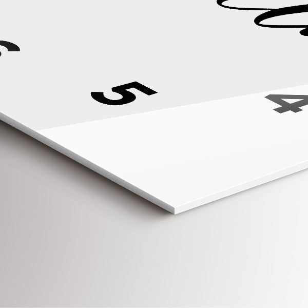 Wanduhr quadratisch Abenteuerliche Inschrift