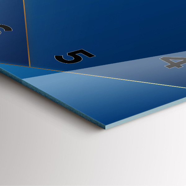 Wanduhr quadratisch Ornamentale Abstraktion