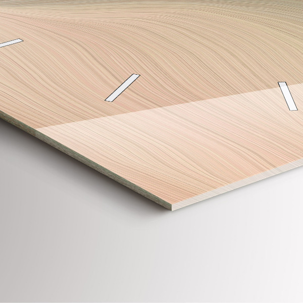 Wanduhr modern quadratisch Abstraktion einer Welle