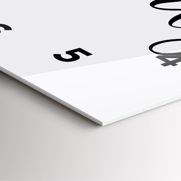 Wanduhr modern quadratisch Familieninschrift