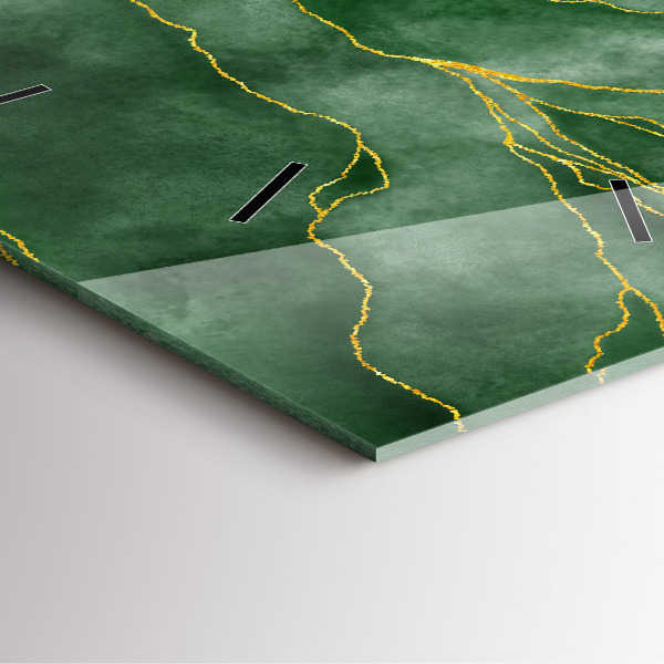 Wanduhr quadratisch mit motiv Abstrakte Blätter