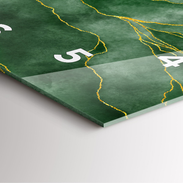 Wanduhr quadratisch mit motiv Abstrakte Blätter