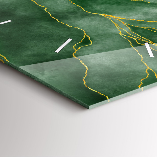 Wanduhr quadratisch mit motiv Abstrakte Blätter