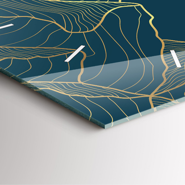 Wanduhr modern quadratisch Skizze von Bergen