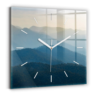 Wanduhr quadratisch mit motiv Abstrakte Landschaft