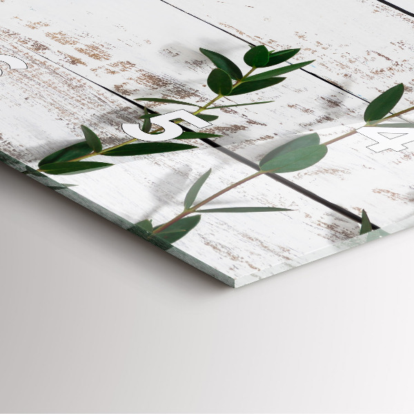 Wanduhr modern quadratisch Hölzerne Bretter