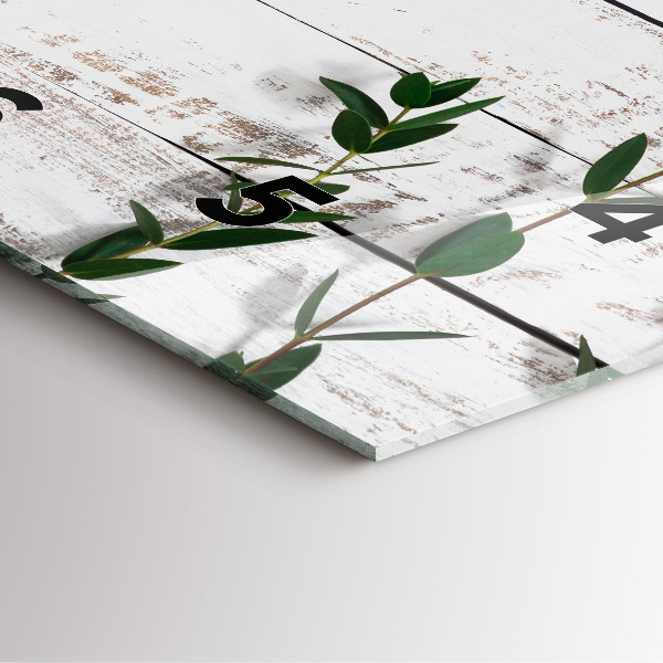 Wanduhr modern quadratisch Hölzerne Bretter