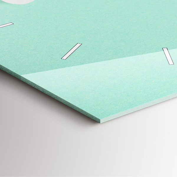 Wanduhr quadratisch Blühende Gänseblümchen