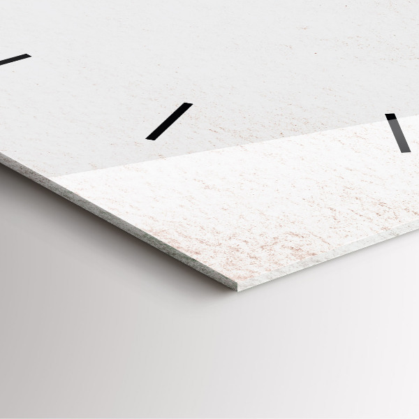 Wanduhr modern quadratisch Dekoratives Muster