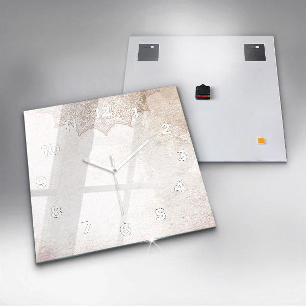 Wanduhr modern quadratisch Dekoratives Muster