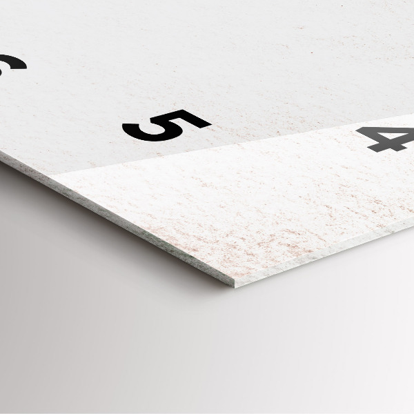 Wanduhr modern quadratisch Dekoratives Muster