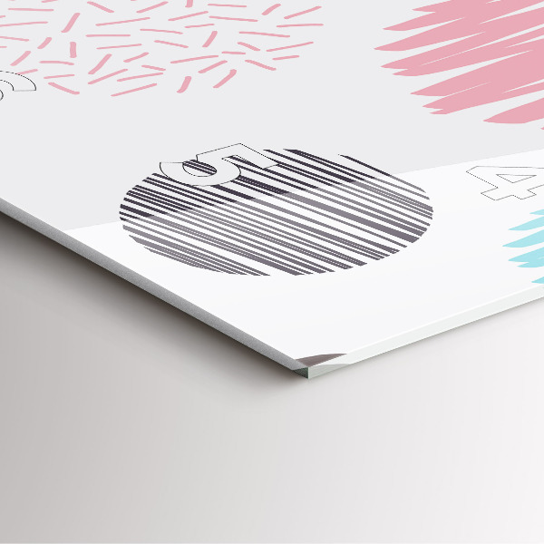 Wanduhr quadratisch mit motiv Geometrisches Muster