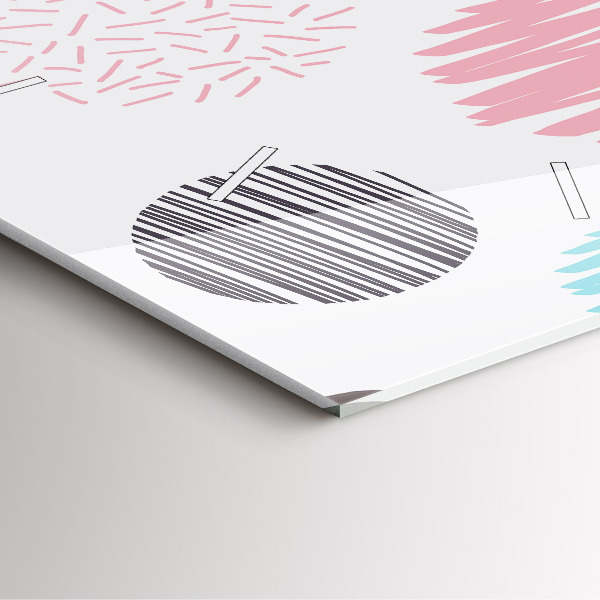 Wanduhr quadratisch mit motiv Geometrisches Muster