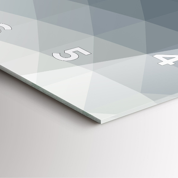 Wanduhr modern quadratisch Welle Abstraktion