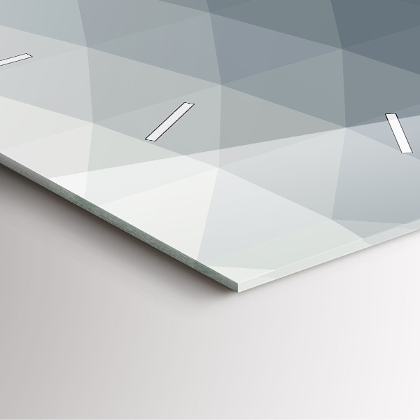 Wanduhr modern quadratisch Welle Abstraktion