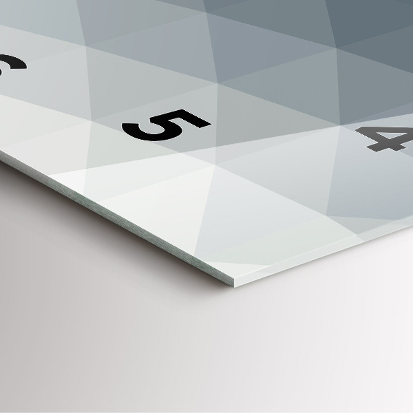 Wanduhr modern quadratisch Welle Abstraktion