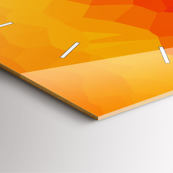 Wanduhr quadratisch mit motiv Sonnenaufgang