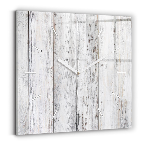 Wanduhr quadratisch mit motiv Bemalte Bretter