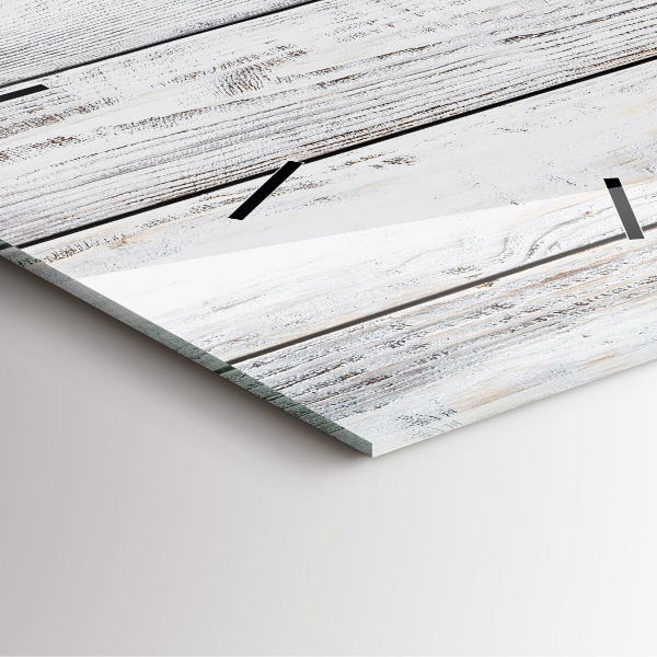 Wanduhr quadratisch mit motiv Bemalte Bretter