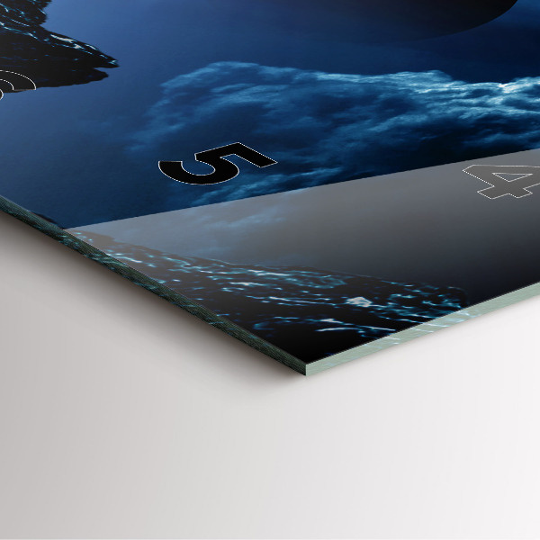 Wanduhr modern quadratisch Große Galaxie