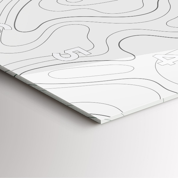 Wanduhr quadratisch Flecken abstrakt