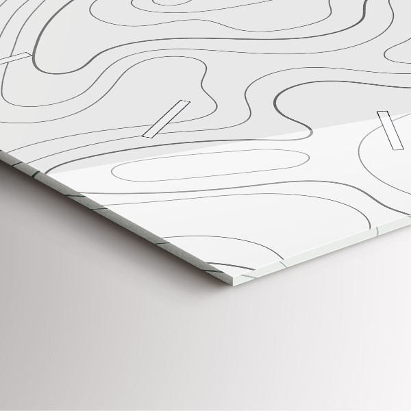 Wanduhr quadratisch Flecken abstrakt