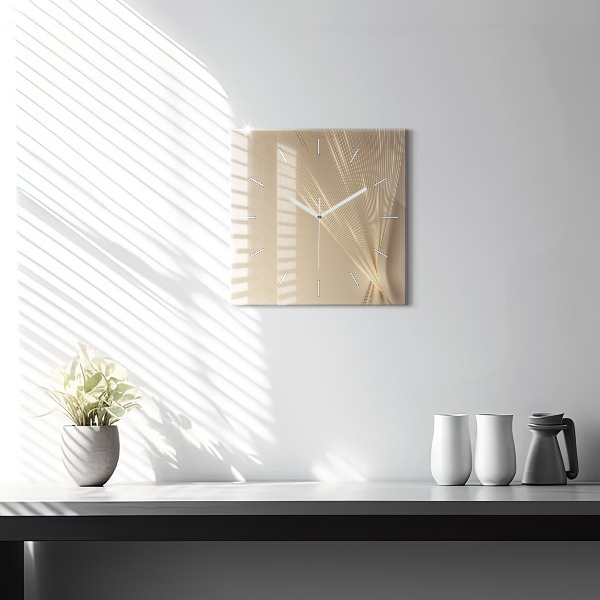 Wanduhr quadratisch Abstraktes Licht