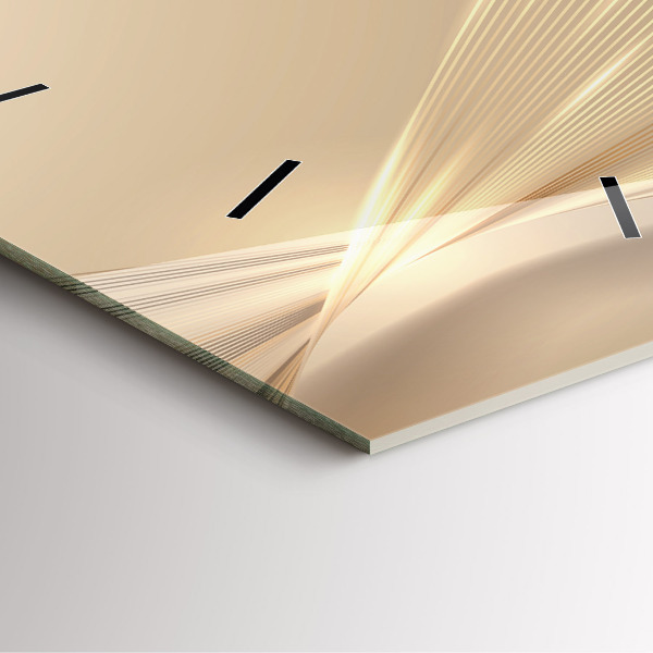 Wanduhr quadratisch Abstraktes Licht