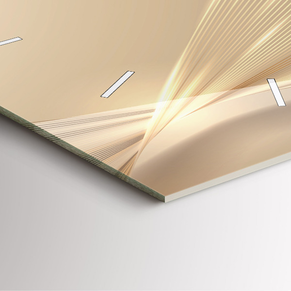 Wanduhr quadratisch Abstraktes Licht