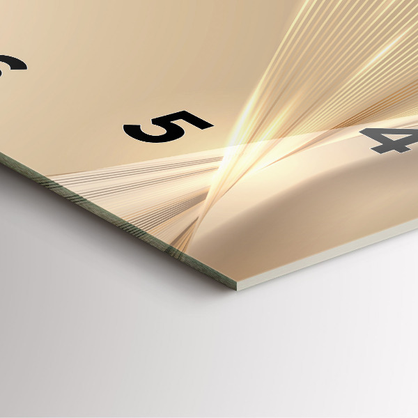 Wanduhr quadratisch Abstraktes Licht