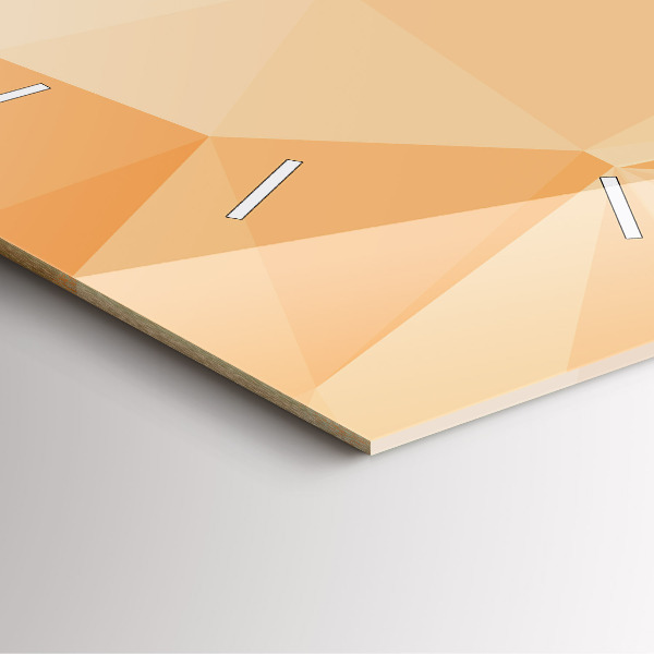 Wanduhr quadratisch mit motiv Abstrakte Dreiecke