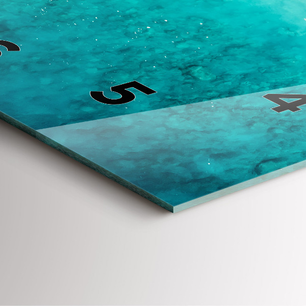 Wanduhr modern quadratisch Strand Meersand