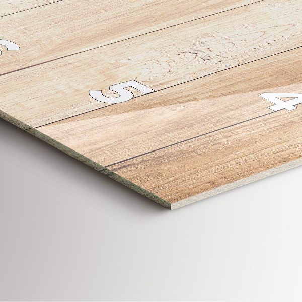 Wanduhr quadratisch mit motiv Hölzerne Textur