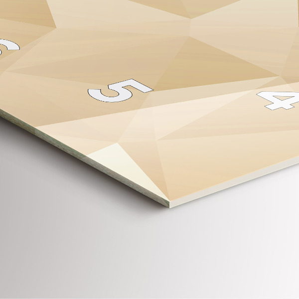 Wanduhr quadratisch Dreiecke abstrakt