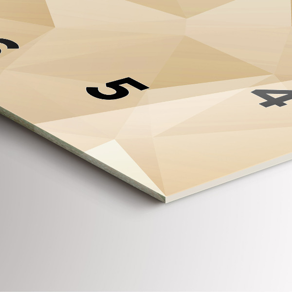 Wanduhr quadratisch Dreiecke abstrakt