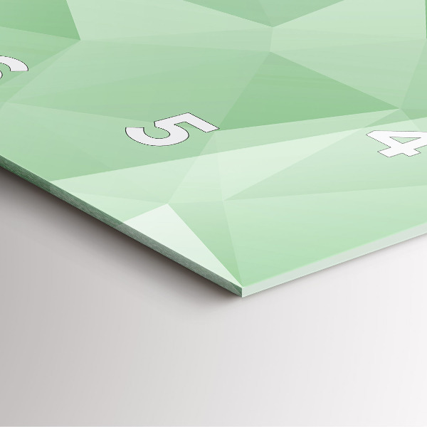 Wanduhr quadratisch mit motiv Dreiecke abstrakt