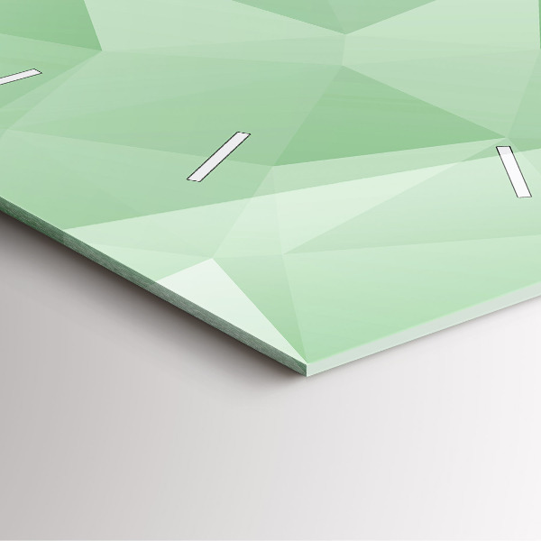 Wanduhr quadratisch mit motiv Dreiecke abstrakt