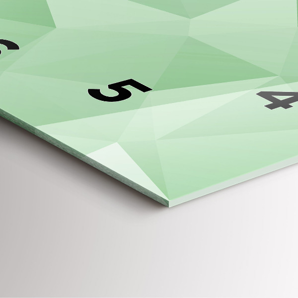 Wanduhr quadratisch mit motiv Dreiecke abstrakt