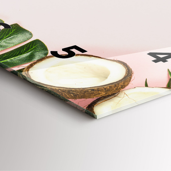 Wanduhr modern quadratisch Sommerstimmung