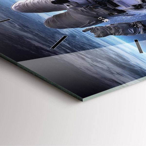 Wanduhr quadratisch Astronaut