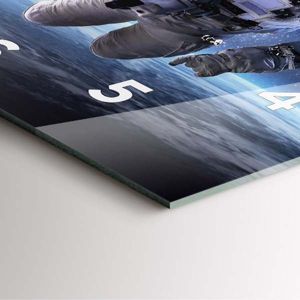 Wanduhr quadratisch Astronaut