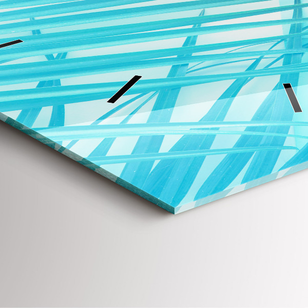 Wanduhr quadratisch Tropische Palme