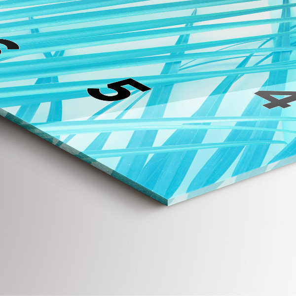 Wanduhr quadratisch Tropische Palme